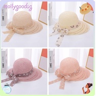 MOILYGOODSG Fisherman's Hat, Casual Foldable Straw Hat,  UV Protection Breathable Sunscreen Beach Hat