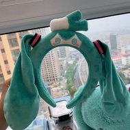 Face Wash Hatsune Miku Hairpin Plush Headband Cute Super Cute Headband Same Style Doll Cartoon 2024 