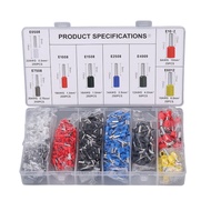 ZHUGE 1200 Pcs Copper and PVC Cold Pressed Terminals 22 AWG to 8 AWG 0.5mm-10mm Ferrule Crimping Kit