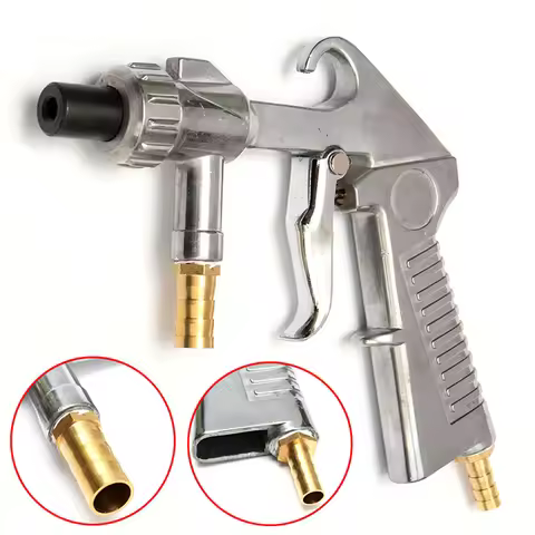 Sandblaster Air Siphon Feed Blast Gun Sand Blasting Gun with Metal Ceramic Tips