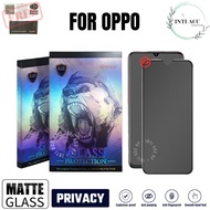 Gorilla MATTE ANTI SPY TEMPERED GLASS OPPO A60/A79 5G/A3 PRO 5G/A18/A38/A78/A98/A58/A17/A17K/A16/A16