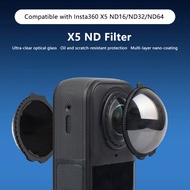 For Insta360 X5 ND Filters ND16 ND32 ND64 Neutral Density Filter Optical Glass For Insta 360 X5 Acti