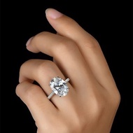 5克拉鴿子蛋高碳鑽戒指--情侶飾品 翡翠 水晶