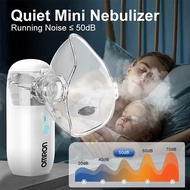 Omron Portable Nebulizer เครื่องพ่นยาแบบพกพา Silent Medical Grade Inhaler ปรับระดับละอองฝอยได้