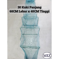30Kaki Panjang x 60CM Lebar x 40CM Tinggi Bubu Naga Panjang Bubu Naga Besar Bubu Naga Ikan Bubu Naga