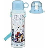 冰雪奇緣 超輕量 2WAY 不鏽鋼直飲保溫水壺 580ml / 兒童水樽 (附揹帶)