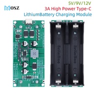 Type-C 15W 3A 18650 Lithium Battery Charger Module DC-DC Step Up Booster Fast Charge UPS Power Suppl
