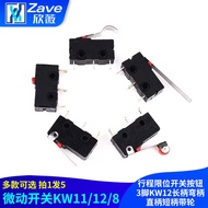 Micro Switch KW11/12/8 Stroke Limit Switch Push Button 3 Pins KW12 Long Handle Curved Handle Straigh