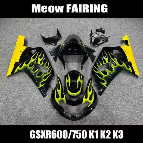 Motorcycle Accessories Plastic Fairing Kit Fit For GSXR600 GSXR750 GSX-R600 GSX-R750 K1 K2 K3 2001 2