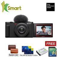 Sony ZV-1F zv1f Vlogging Camera + Homan 64GB + Extra BX1 Battery + Case (Sony Malaysia 24 Month Warr