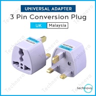 3 Pin UK Malaysia Conversion Plug Universal Adapter British Socket UK Adapter Plug