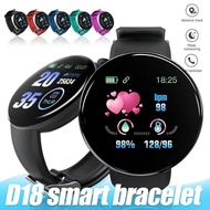 D18 Bluetooth Waterproof Round Screen Smart Watch Sports Fiess Smartwatch