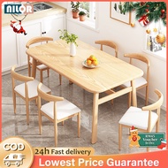 140CM Wood Dining Table Set Rectangular Modern Meja Makan Ikea Kitchen Meja Nordic Table Coffee Tabl