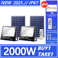 LED Flood Solar Light 500W Outdoor Street Lamp Waterproof IP67 With Remote and Solar Panel 500 watts