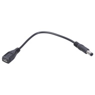 DC to USB Adapter Cable 5Pin Micro USB Female to DC Male to 5 5x2 5mm 5 5x2 1mm Converter Line 22AWG