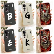 Cover Vivo Y400 Pro 5G Case Luxury A-Z Letters Fashion Cool Crown Silicone Phone Case Vivo Y400Pro 5