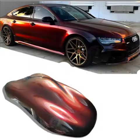 Ultra Fine Car Paint Pearl Chameleon Chrome Powder Shifts Black to Red