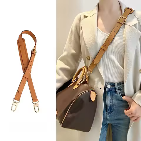 Genuine Leather bag Strap for LV Speedy Neverfull Alma Keepall Shoulder Straps Ajustable Crossbody L