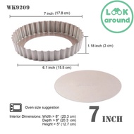 พิมอบทาร์ต tart pan ถาดอบพาย ถอดก้น ขนาด 7 นิ้ว 9.5 นิ้ว wk9209 wk9063 คุณภาพดี Look Around