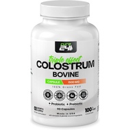 Bovine Colostrum X3 Capsule Supplement for Humans, 100% Pure Whole Natural Grass Fed Superfood, High