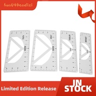 【hon04kandizi.my】4-Piece T-Shirt V-Neck Ruler Used to Guide T-Shirt Design, Fashion Ruler, DIY Drawing Template, Craft Tool Drawing