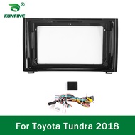 Car GPS Navigation Stereo For Toyota Tundra 2018 Radio Fascias Panel Frame Fit 2Din 9 inch In Dash h