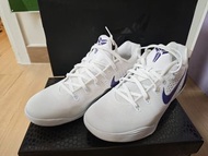Nike Kobe 9 Elite Low EM Protro White/Purple US11 白色紫剔低筒籃球鞋