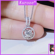[GRA]Moissanite Necklace Female Pt950 Platinum Ornament
