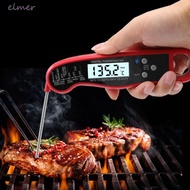 ELMER Digital Thermometer Probe, Instant Read Foldable Probe Food Thermometer, Multifunctional Elect