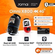 [New Launch] 70mai Omni X800 | 360° Dashcam with 4K resolution | 4G GPS & AI Parking Surveillance | 