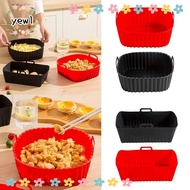 YEWW Oven Liner, with Handle Reusable Silicone Air Fryer Liners, Air Fryer Accessories Black Red for