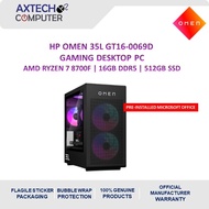 HP OMEN 35L GT16-0069D Gaming Desktop PC Shadow Black Metal ( R7-8700F, 16GB, 512GB SSD, RX9060 XT 1