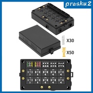 [Prasku2] Automotive Relay Fuse Holder Universal Fuse and Block Relay Terminals Car Fuse Relay Holder Fusebox for Marine