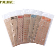 PIXELHIVE​ Keyboard Letter Sticker Transparent Notebook Russian Film Hebrew Korean Dust Protection L