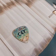 【客製化禮物】夜光押花彩虹結他撥片PICK