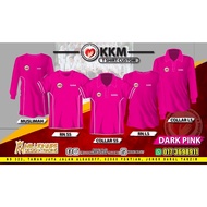 |TSHIRT KKM DARK PINK |Baju KEMENTERIAN KESIHATAN|MUSLIMAH|COLLER| Lelaki & Wanita|KKM Work Wear |MI