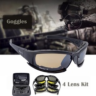 4เลนส์ชุดกองทัพแว่นตาทหารแว่นกันแดดบุรุษแว่นตากีฬากลางแจ้ง