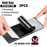 3pcs Anti Spy Privacy HD Hydrogel Film For OnePlus 13R 13 12R 12 11R 11 10T 10R 10 9RT 9R 9 8T 8 7T 