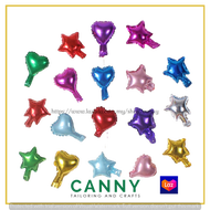 50 PCS LOVE OR STAR FOIL BALLOON 10 INCH / 10 INCI BELON LOVE ATAU STAR (50 PCS)