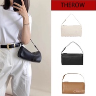 Therow Pencil Case Bag90s Genuine Leather Pencil Case Niche Design High-End Cylinder Bag Underarm Fa