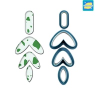 NIUYO 142pcs Polymer Clay Cutters Set, Different Shape Plastic Clay Earring Cutters, Versatile Stain