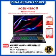 ACER Nitro 5 (Intel® Core i5-12500H) AN515-58-51AB 15.6" Gaming Notebook - Black Red