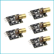 UTAKEE 5Pcs KY-008 650nm Sensory Module Sensory Module for Robotic Automation Project Electronic Acc