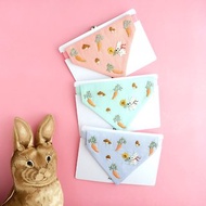 Bunny's Garden - Breakaway cat collar : Bunny,hand-emboidered bandana,Removable