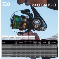23 daiwa legalis lt spinning fishing reel