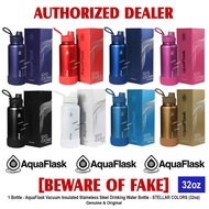 AQUAFLASK 32oz STELLAR COLORS COLOR SERIES ALL COLORS Aqua Flask Wide Mouth with Flip Cap Spout Lid 