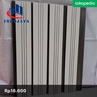 list kramik/granit lantai dinding tangga 10x60 putih polos stepnosing