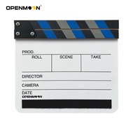 OPENMOON Clap Board Cut Action Scene Clapper Board Slate มาพร้อมกับแท็กตัวกรอง 68 ชิ้นที่ด้านหลัง