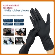 Black Nitrile Gloves 4mil/5mil Thickened Food Grade Disposable Kitchen Gloves For Professional Use Durable Safe