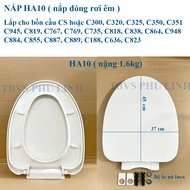 Nắp thay thế cho bồn cầu TOTO C300 C325 C350 C945 C864 C884 C819 C188 C885 C889 có kèm ốc vặn đầy đủ